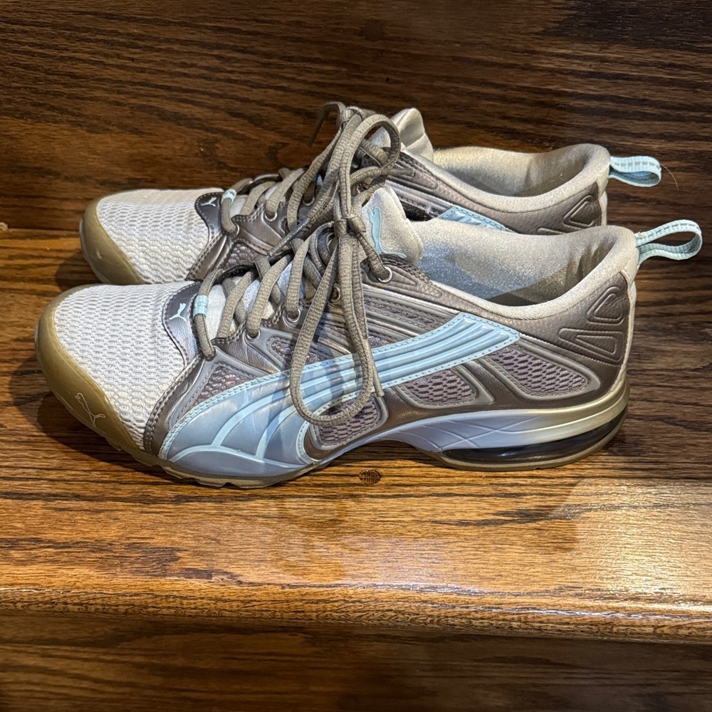 Puma Blue and Silver Sneakers